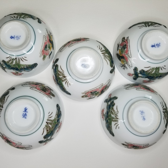 Imperial porcelain rice bowls - Picture 2 of 8